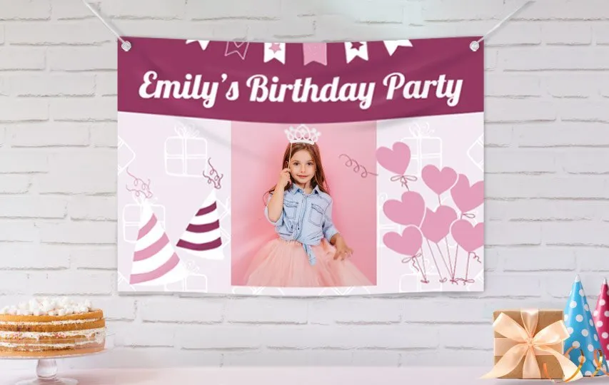Birthday party banner