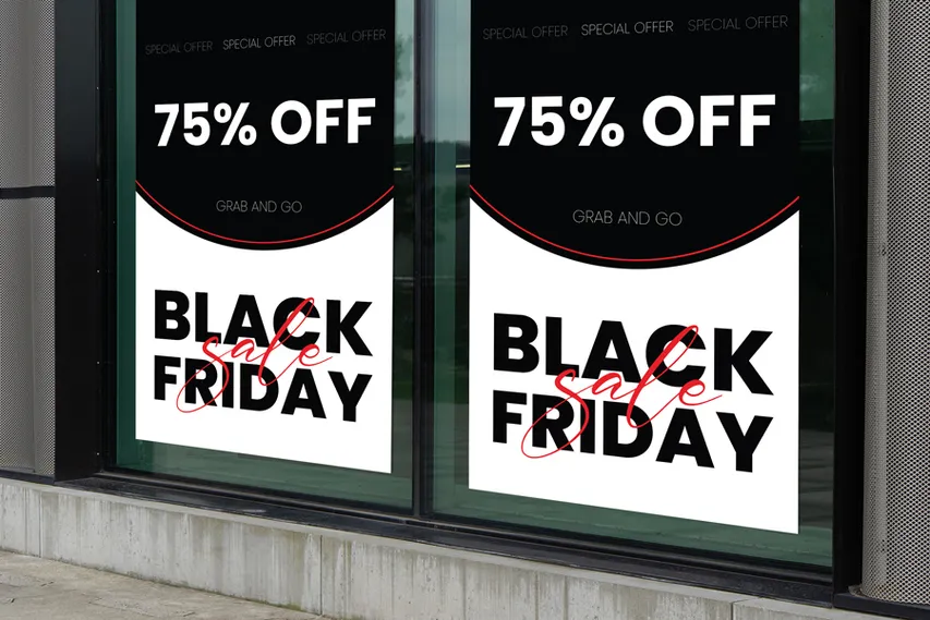 Black Friday Sale Opaque Window Decal
