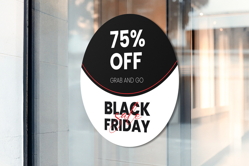 Black Friday Sale Window Cling