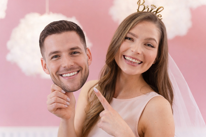 Bridal Shower Big Head Cutout