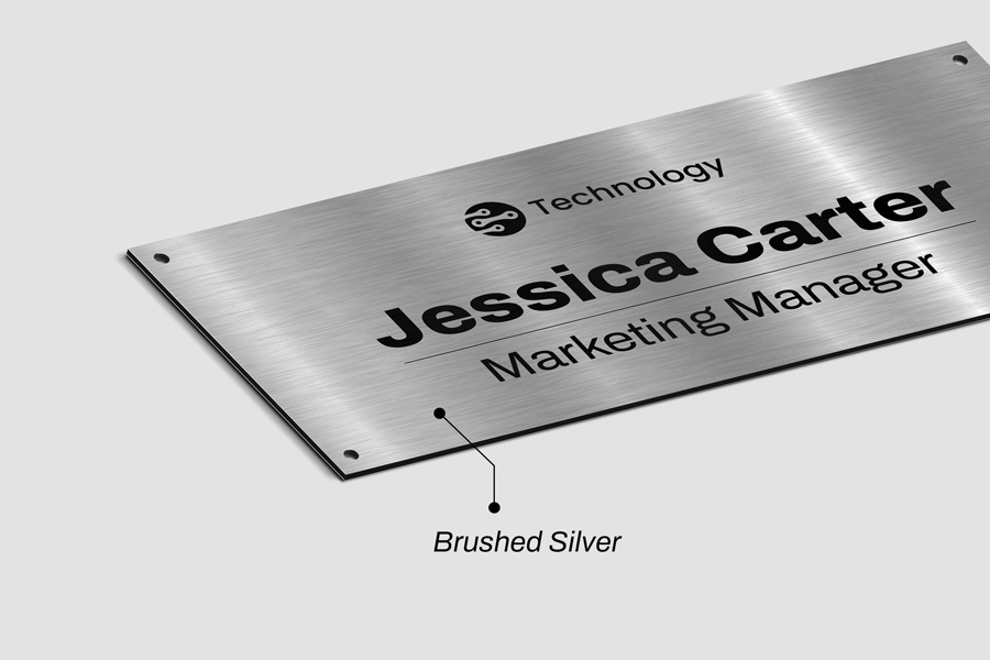 Brushed Silver Dibond