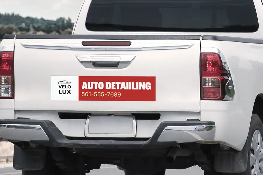 Car Detailing Truck Decal