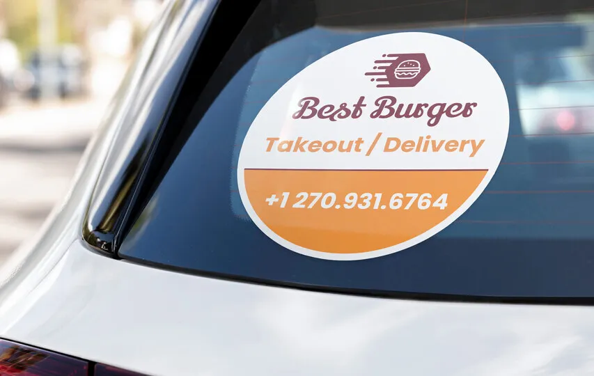 Car Window Die Cut Sticker