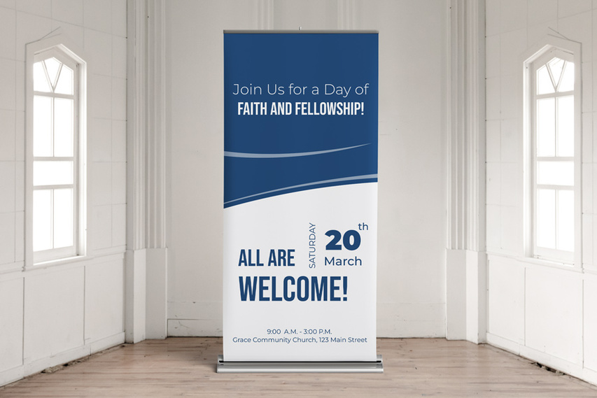 Church Event Retractable Banner
