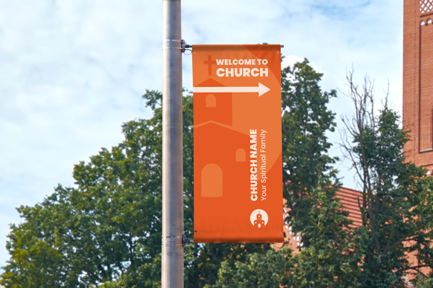 Church Pole Banner