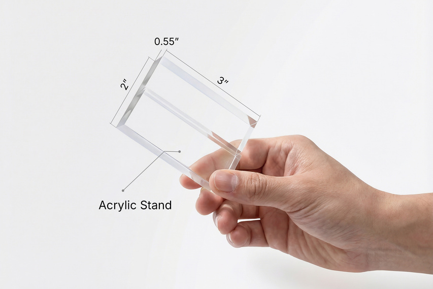 Clear acrylic sign holder