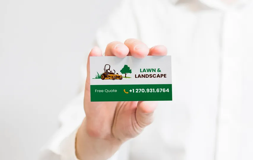 Contacts Lawn Service Business Cards