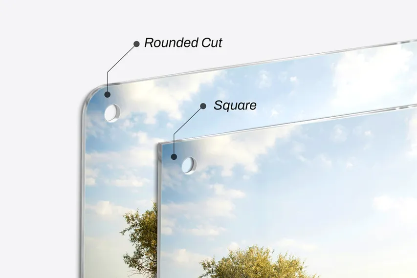 Corner Finishes of Acrylic Signs