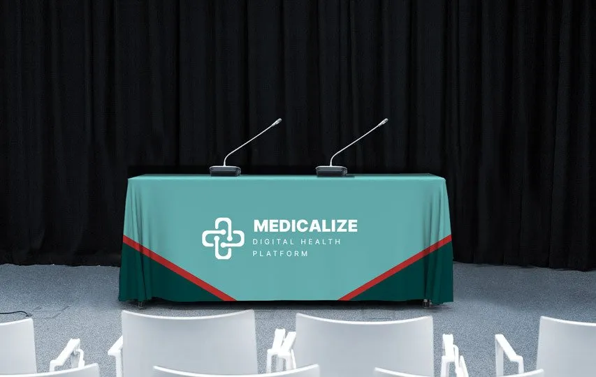Custom logo table cover