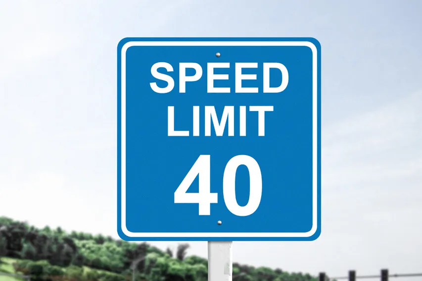Dibond Signs For Speed Limit