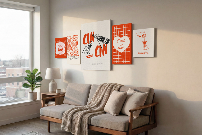 Drink Themed Split Canvas Prints