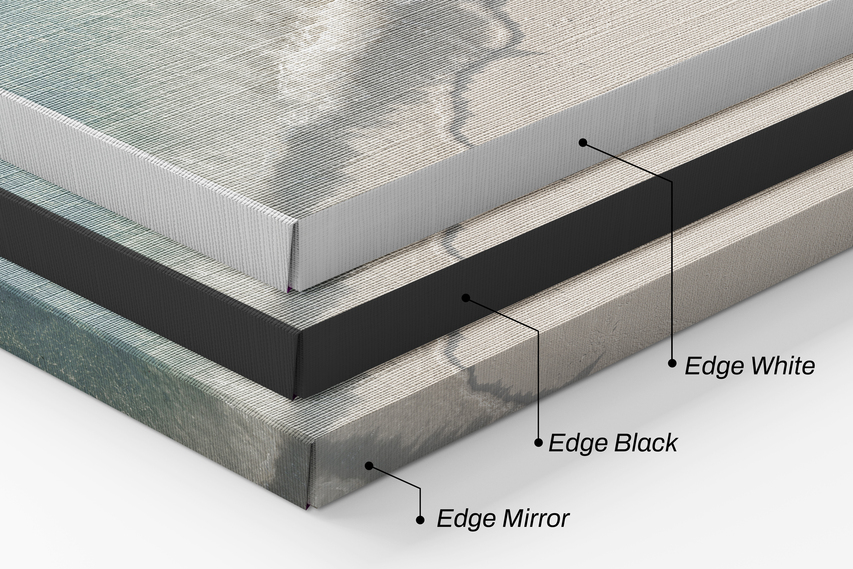 Edge Options for Large Canvas Prints