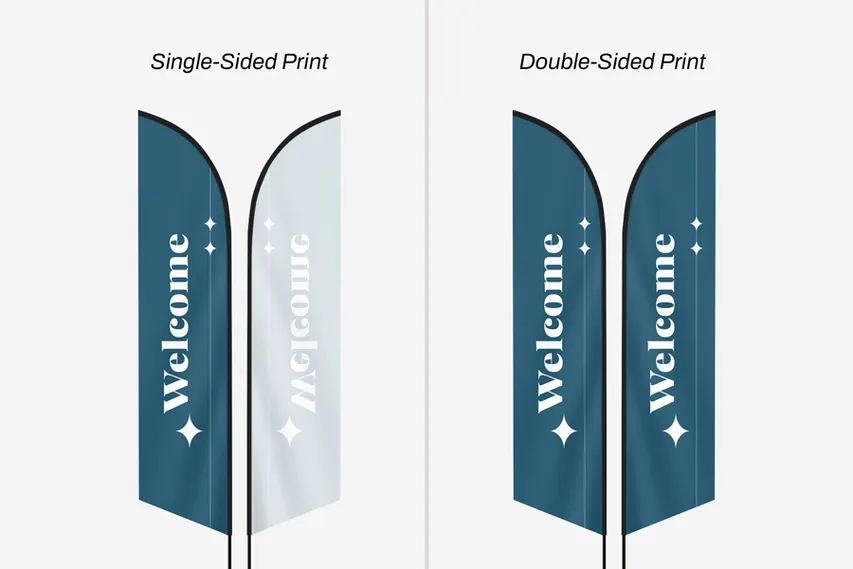 Feather Flag Printing Options