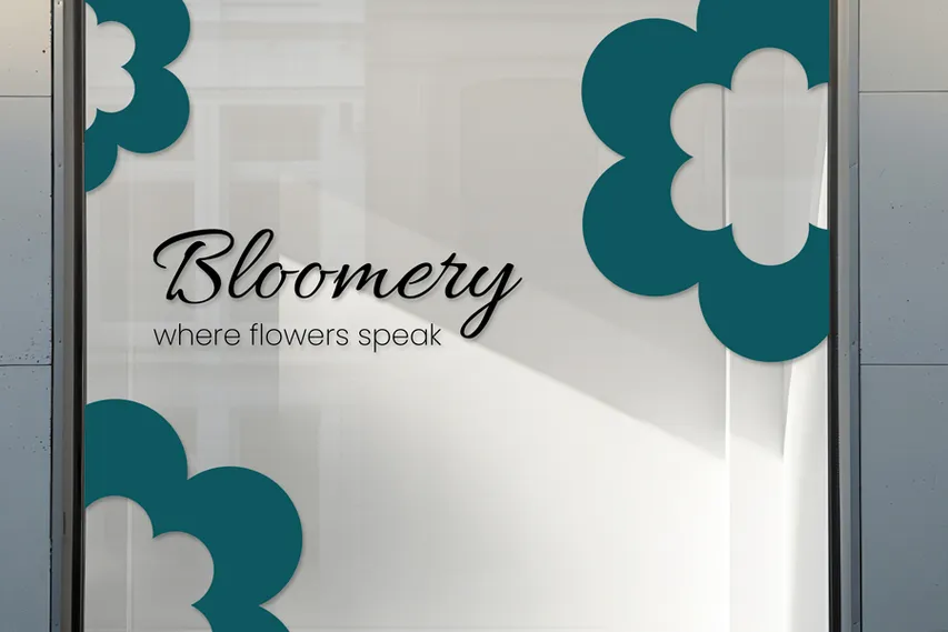 Flower Shop Vinyl Lettering