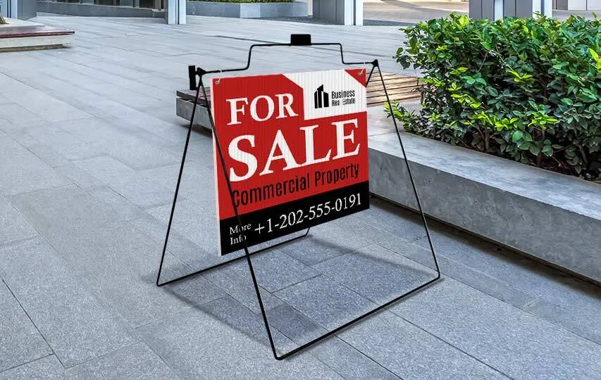 For sale a frame sign