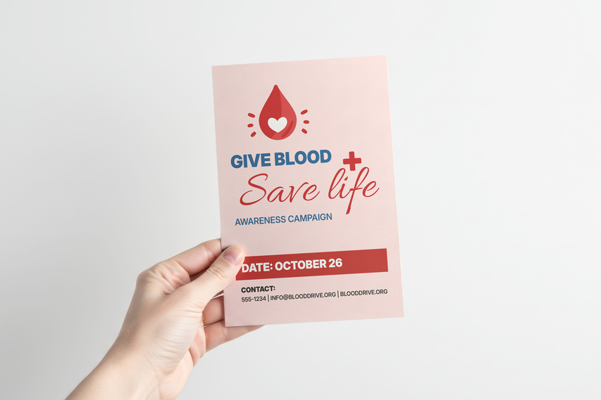 Give Blood Save Life Custom Flyer