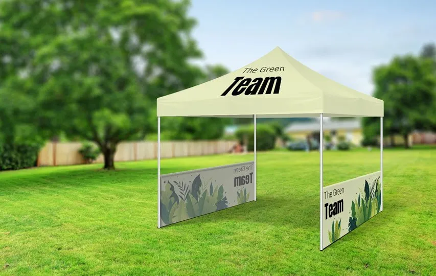 Half Wall custom event tent
