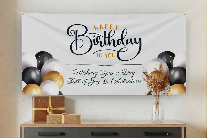 Happy Birthday Fabric Banner
