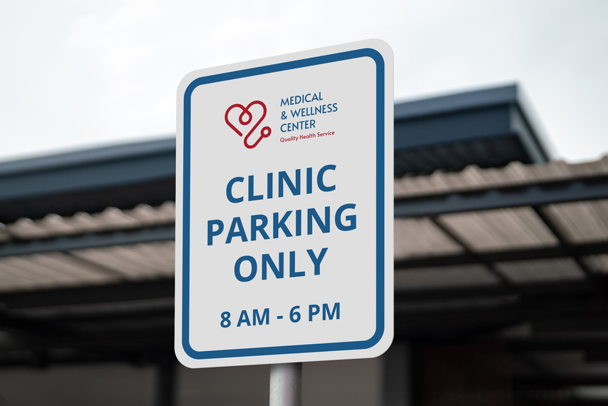 Healthcare Parking Medical Dibond Sign