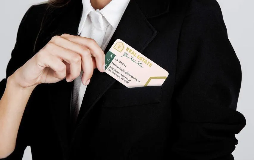 Informative Real Estate Business Cards