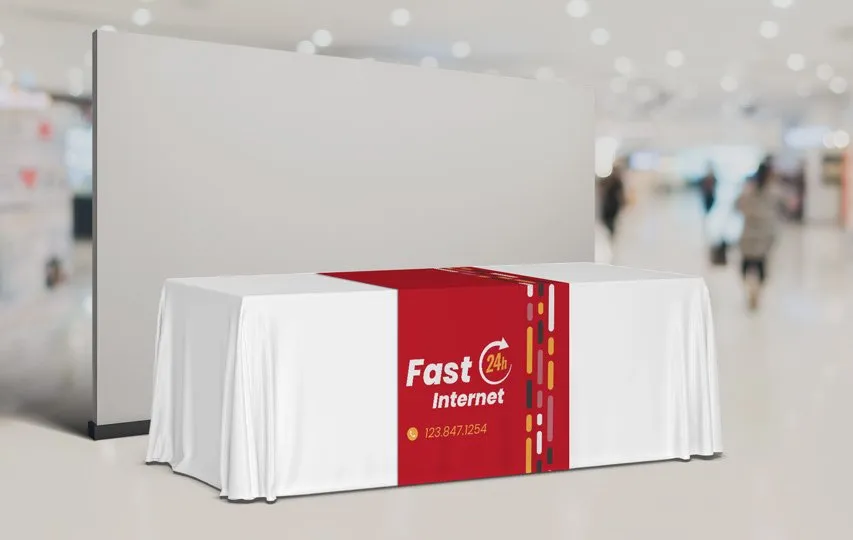 Internet company custom table runner