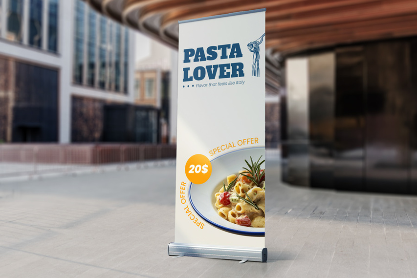 Italian Restaurant Retractable Banner