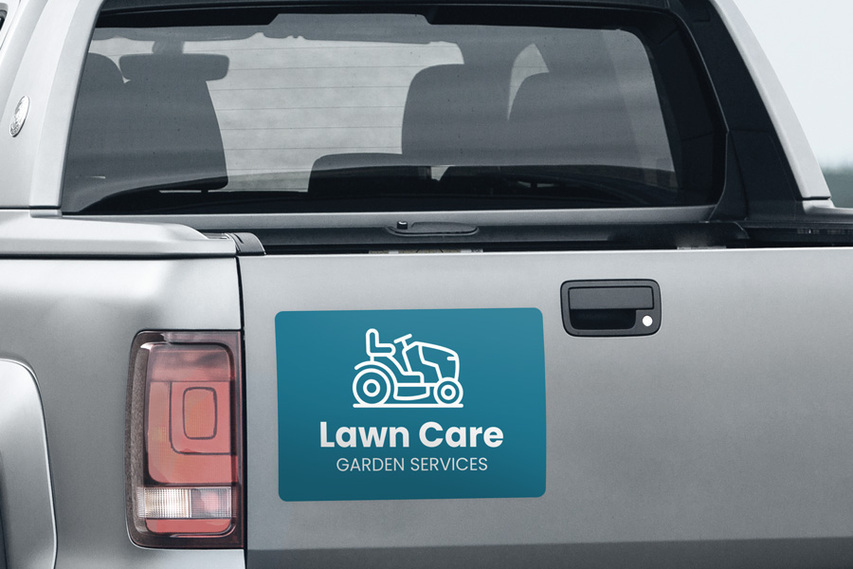 Lawn Care Opaque Car Decal
