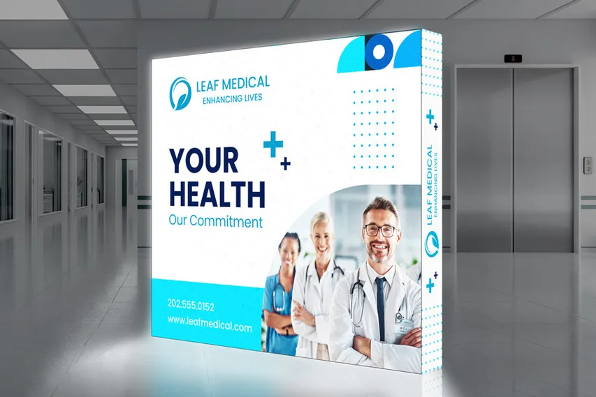 Leaf Medical SEG Backlit Popup Display