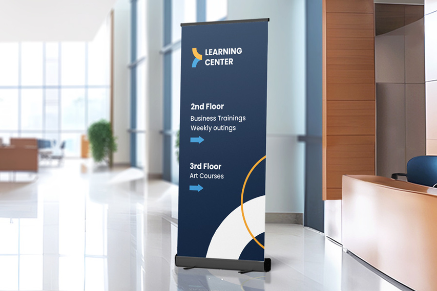 Learning Center Retractable Banner