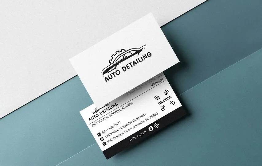 Logo Mobile Detailng Business Cards