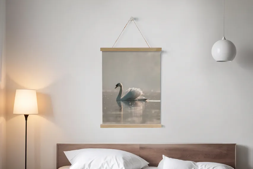 Magnetic Wood Frame Hanger Bedroom Wall Art