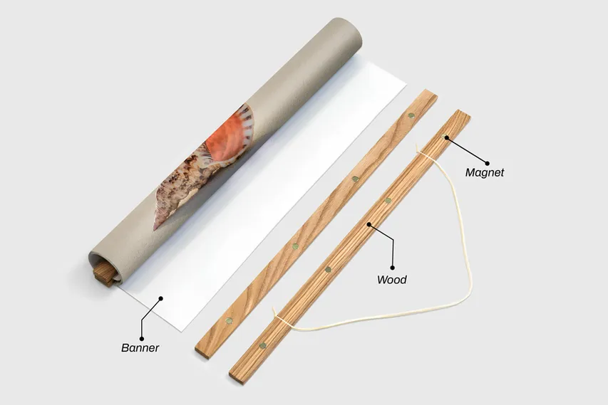 Magnetic Wood Frame Hanger Parts Diagram