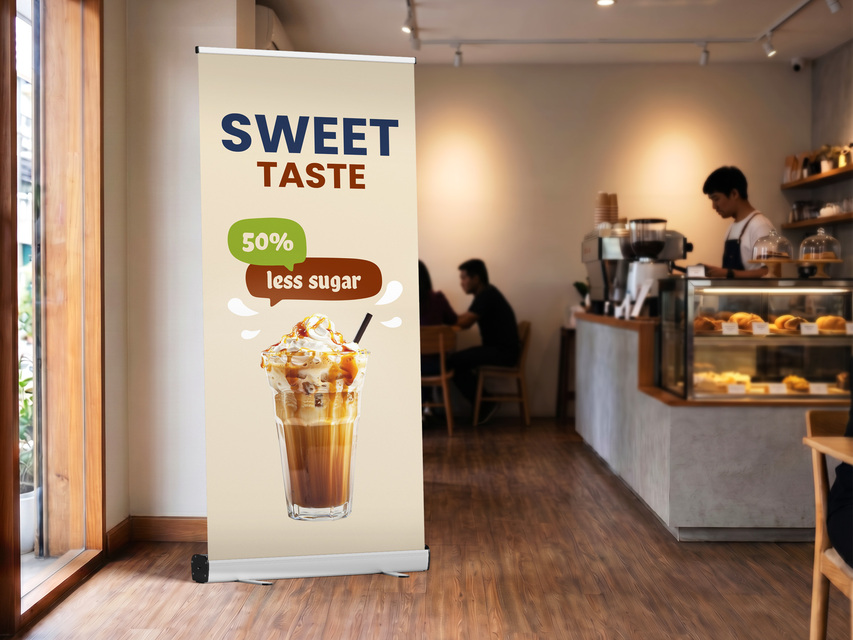 Milkshake X Stand Banner