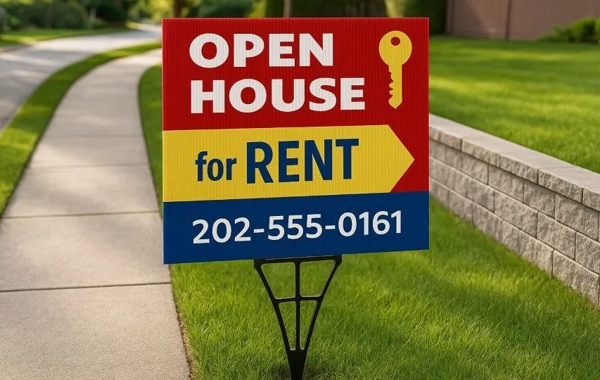 Open House Signs For Property Renting