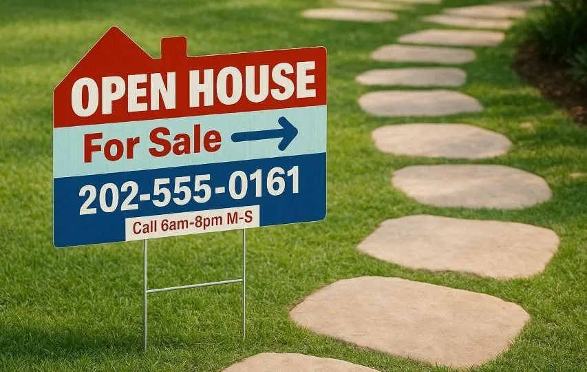 Open House Signs For Wayfinding
