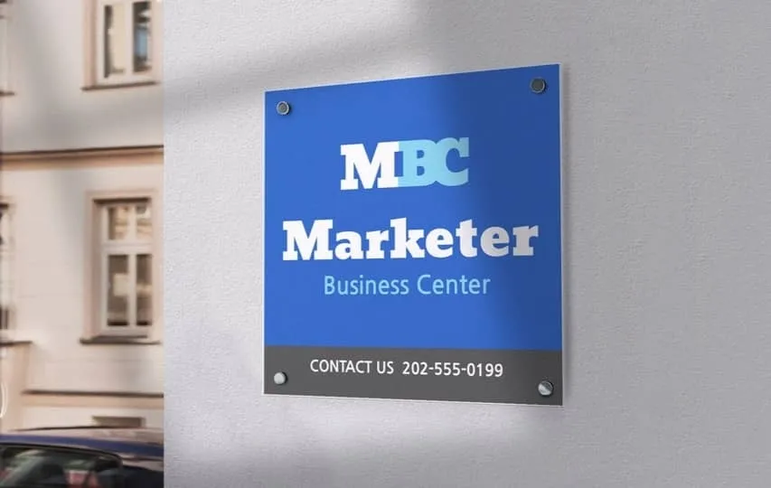 Outdoor styrene sign