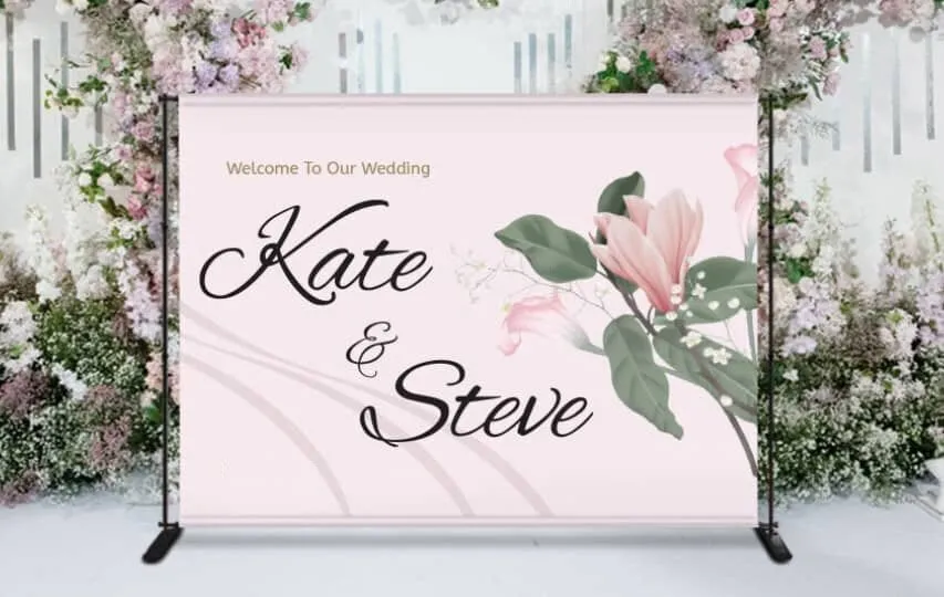 Party backdrop for special celebration
