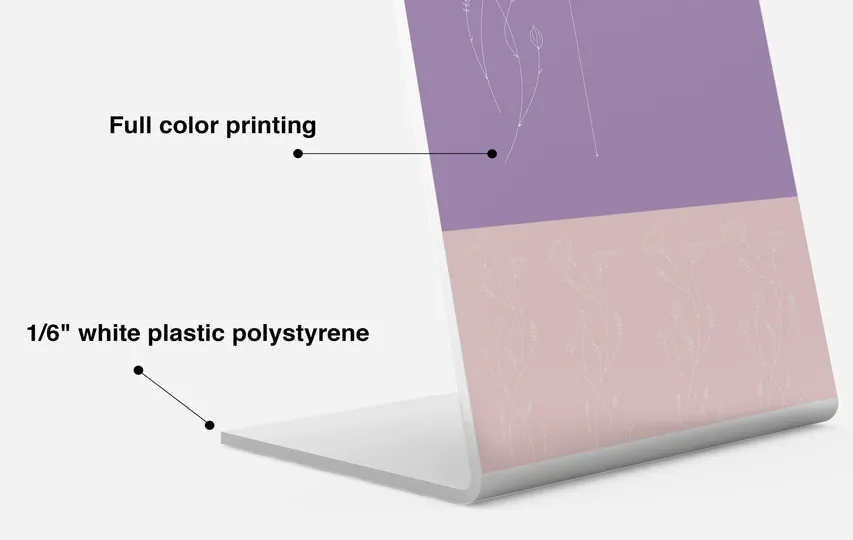 Pedestal Sign Material Printing Features