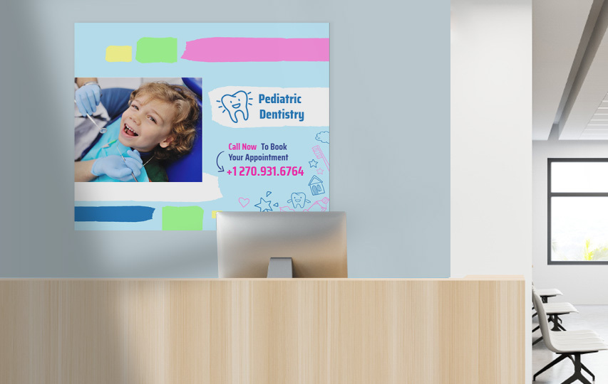 Pediatric dentistry paper poster printing