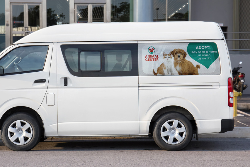 Perforated Van Window Decals