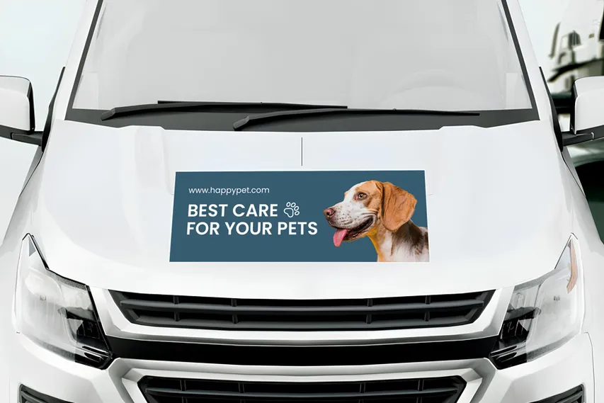 Pet Care Hood Decal