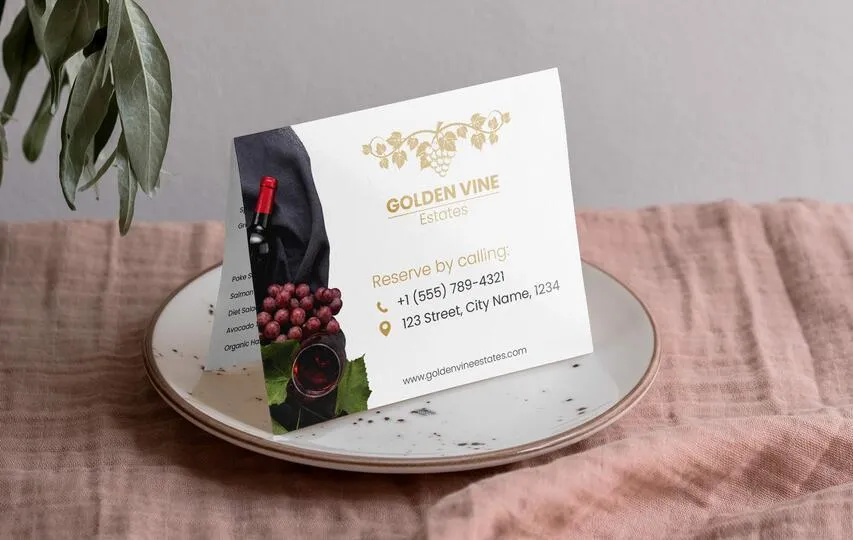 Postcard Printing Golden Vine Estates