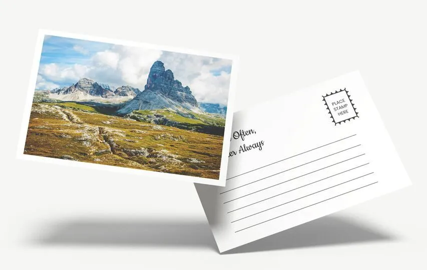 Postcard Printing Natural Travel Landscape