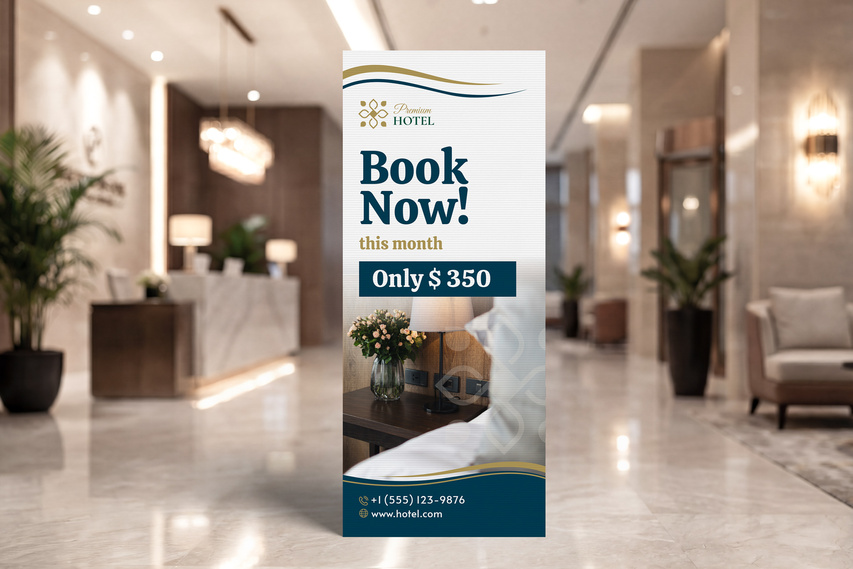Premium Hotel Custom Standee