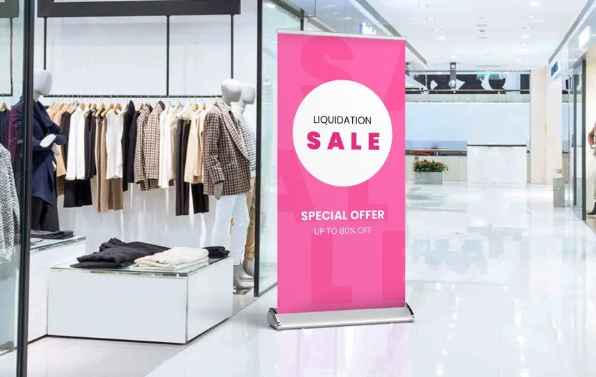 Promotional retractable banners