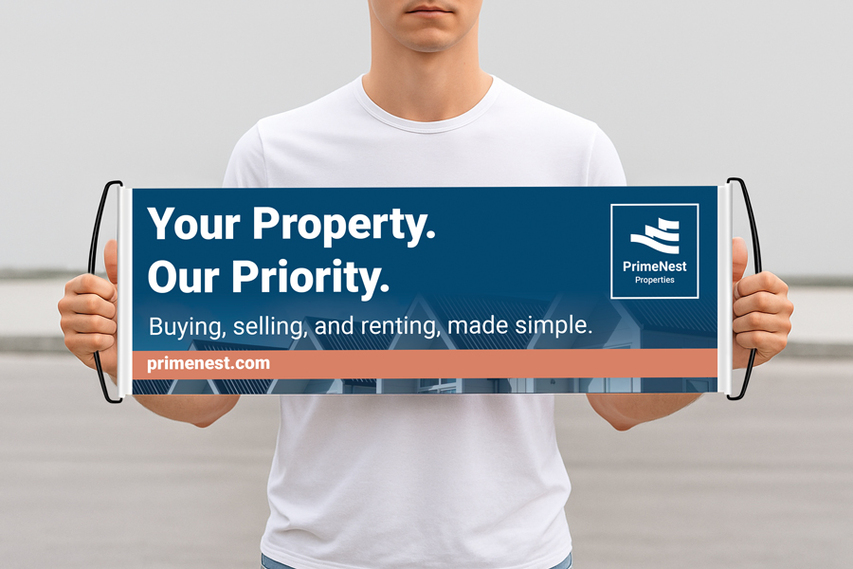 Real Estate Advertising Handheld Banner