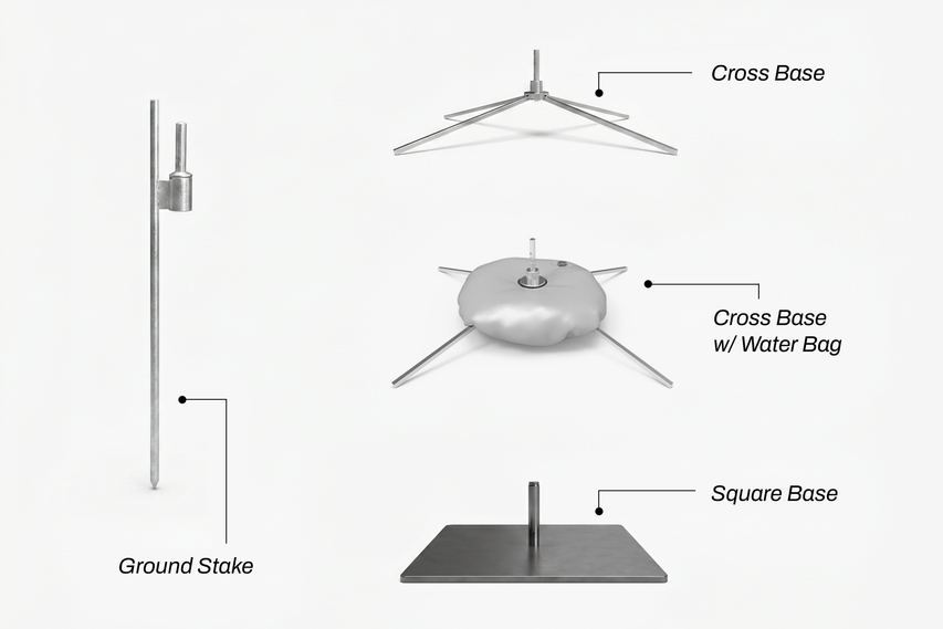 Rectangle Flag Base Types