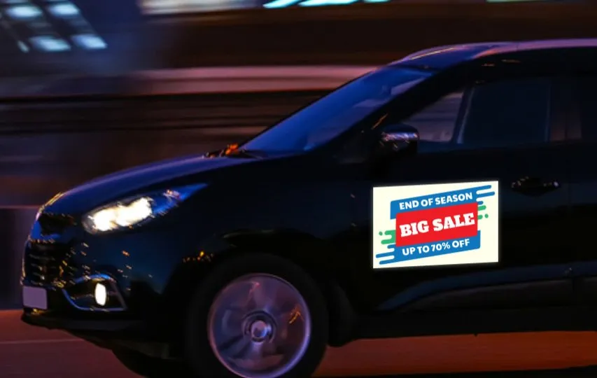 Reflective car decals