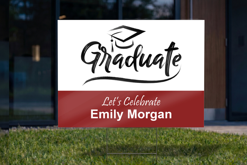 Reflective Coroplast for Graduation Event
