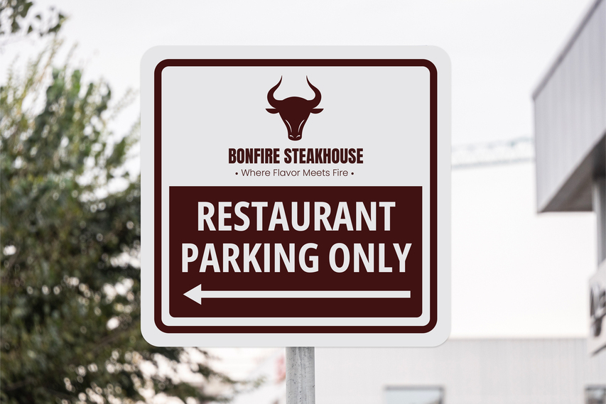 Restaurant Parking Sign